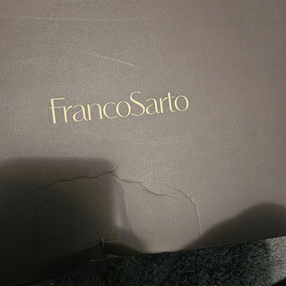 Franco Sarto Black Leather Knee High Wide Calf Boots - Picture 7 of 7
